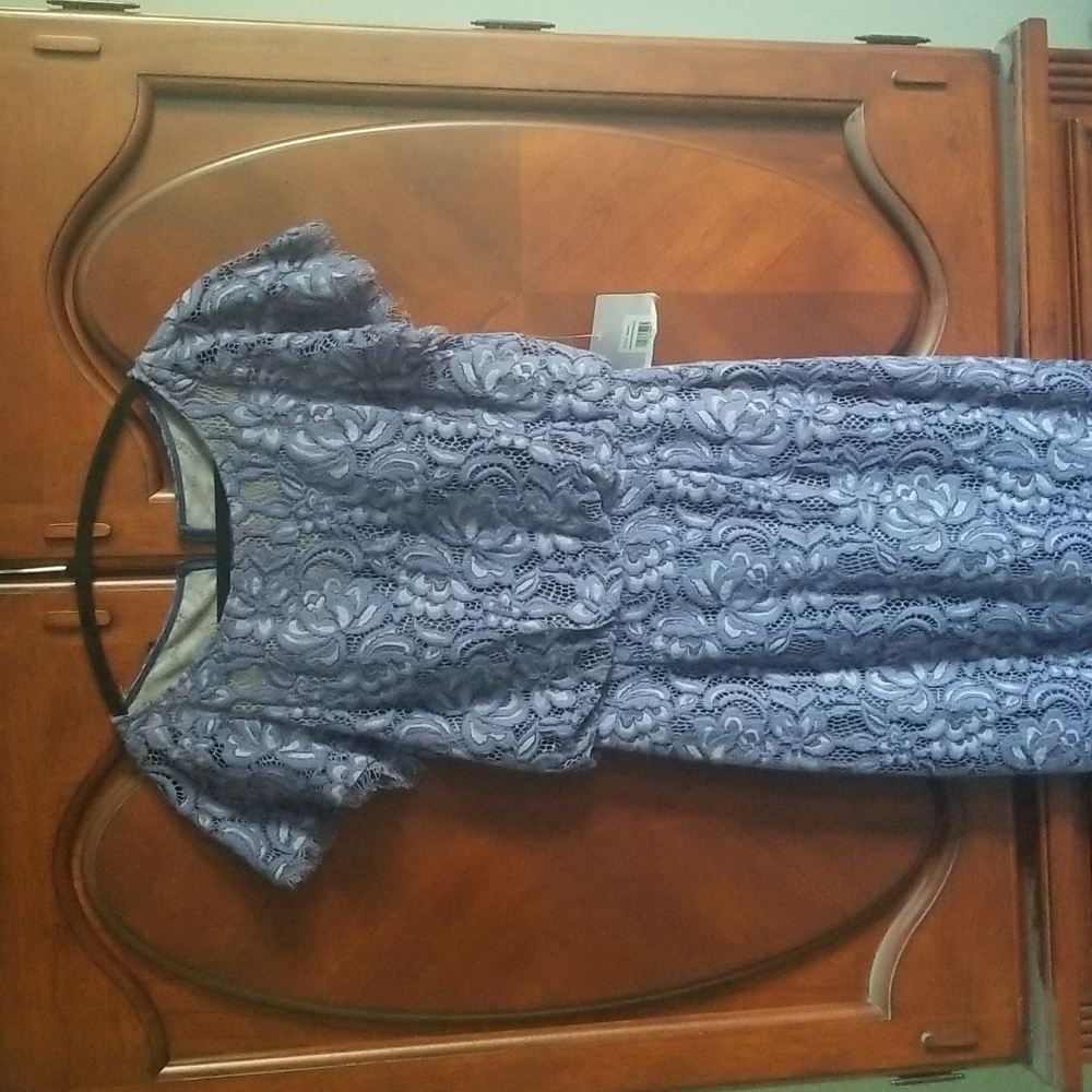 Purple lace dress